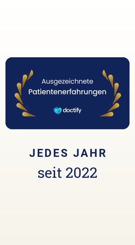 Doctify award “Outstanding patient experience” – every year since 2022, Eltz Institut Vienna